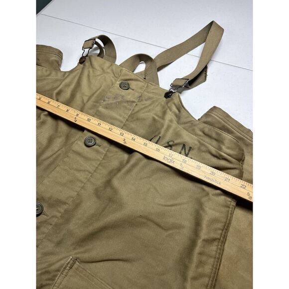 Vintage US Navy Department Overalls Green Mens Size Large - Picture 5 of 9